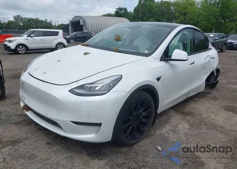 2021 Tesla Model Y Long Range Dual Motor All-Wheel Drive из США, поврежденный, VIN 5YJYGDEE8MF151699